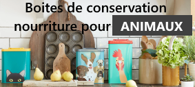 Boites de conservation nourriture pour animaux